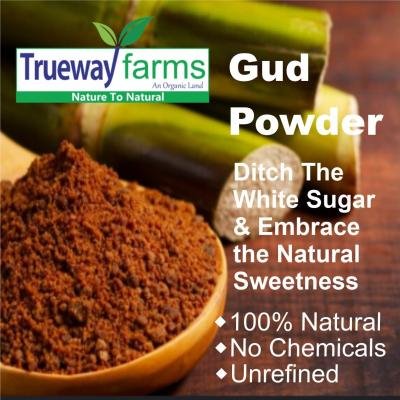 Trueway Farms Organic Jaggery Powder (gud Powder) 1.85 Kg