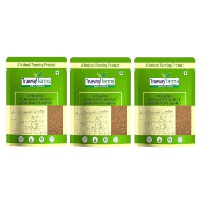 Trueway Farms - An Organic Land -nature To Natural Sona Moti Wheat (sonamoti Gehu) - Sugar Free Wheat (15 Kg)