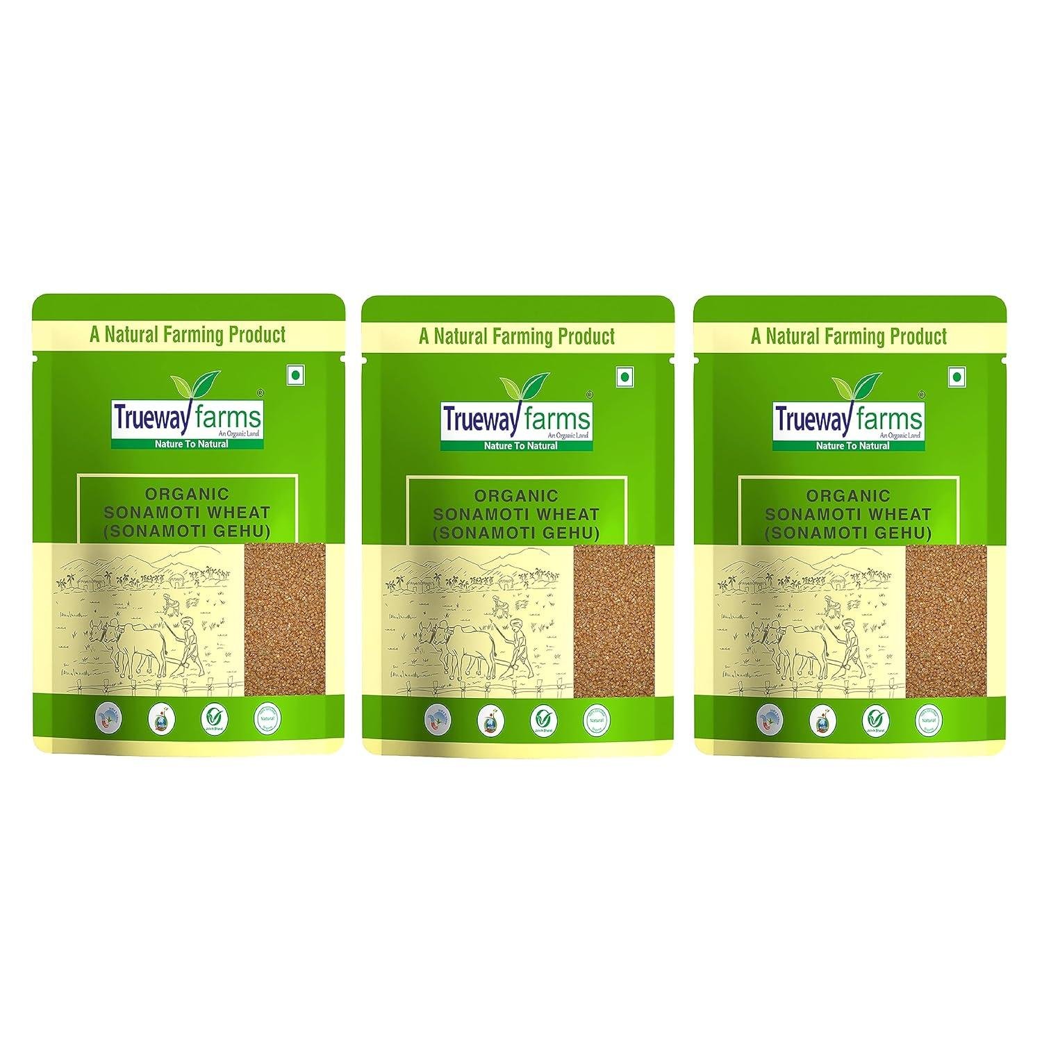 Trueway Farms - An Organic Land -nature To Natural Sona Moti Wheat (sonamoti Gehu) - Sugar Free Wheat (15 Kg) - Videos